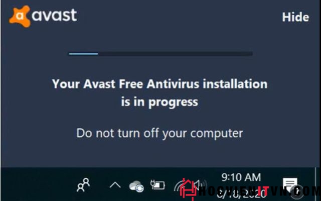 Bước 1: Cài đặt avast free antivirus