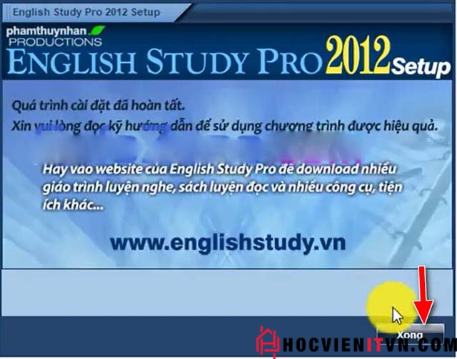 Cài đặt english study pro