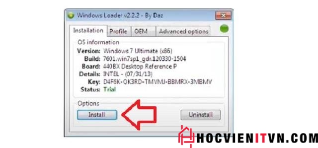 Hướng dẫn aciive win 7 bằng windowws