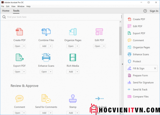 Tính năng của adobe acrobat pro dc 2019