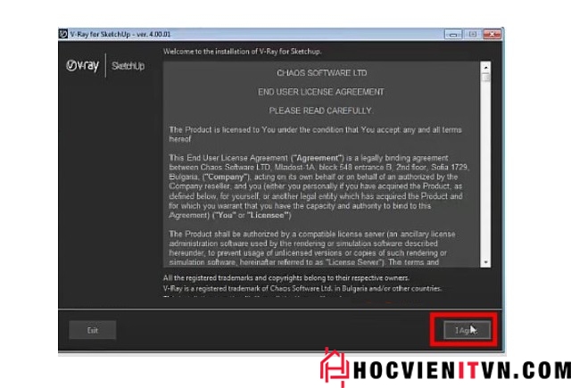 Nhấn chọn I Agree