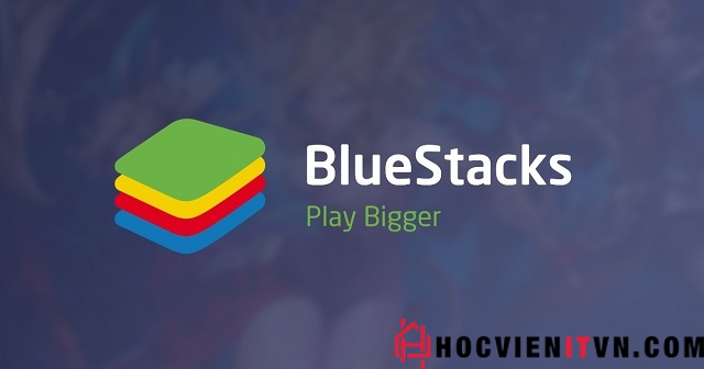 Giao diện phần mềm giả lập Android Bluestacks
