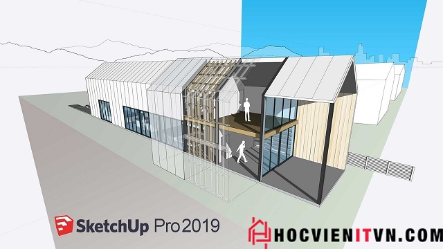 Giao diện Sketchup Pro 2019