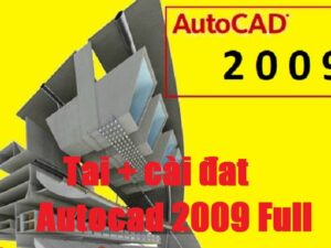 Giao diện của phần mềm Autocad 2009