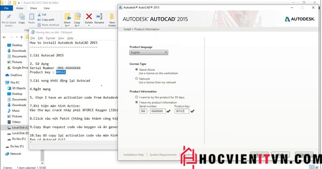 Cài đặt autocad 2015