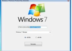 Key active Win7 bao gồm một dãy 25 chữ và số 