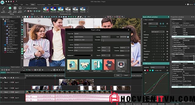 VSDC Free Video Editor tích hợp nhiều tính năng chỉnh sửa video chuyên nghiệp