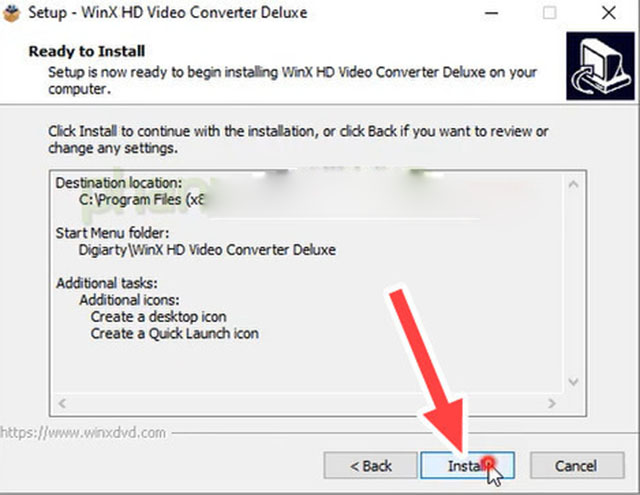 Cài đặt Winx HD Video Converter Deluxe 