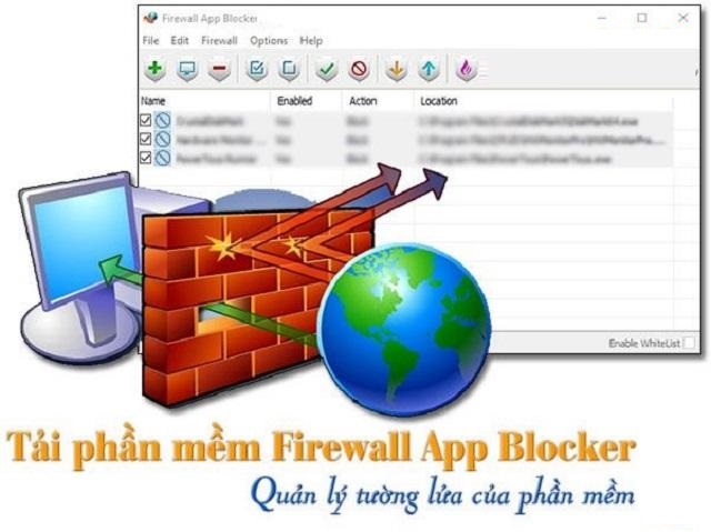Firewall App Blocker là ứng dụng chặn kết nối internet được sử dụng phổ biến