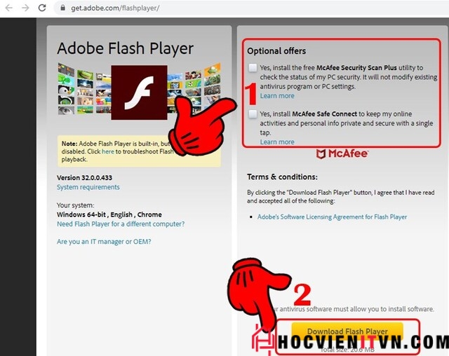 Cài đặt Adobe Flash Player
