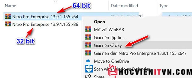 Mở file cài đặt Nitro _Pro13.